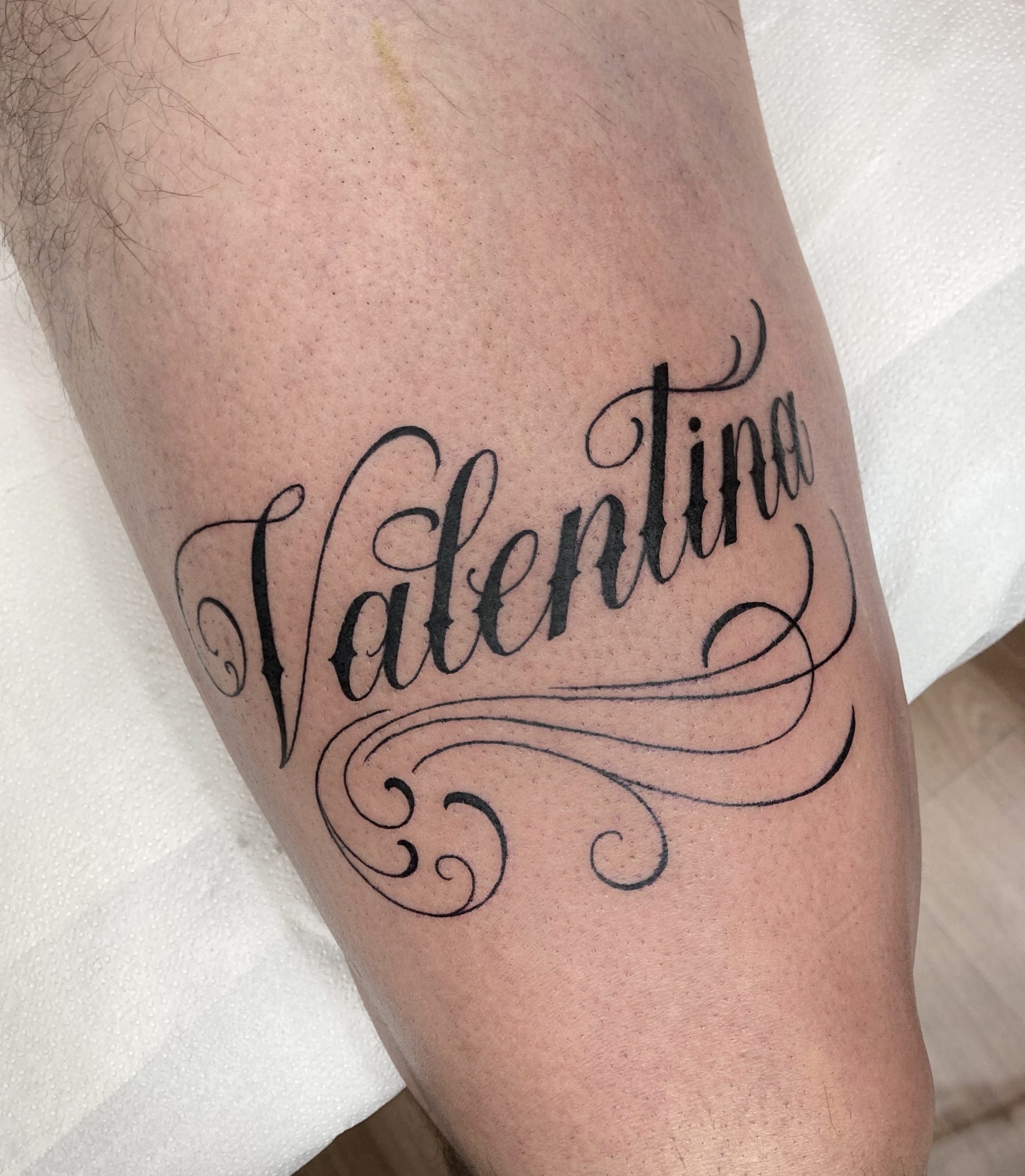 Estilo de tatuaje lettering